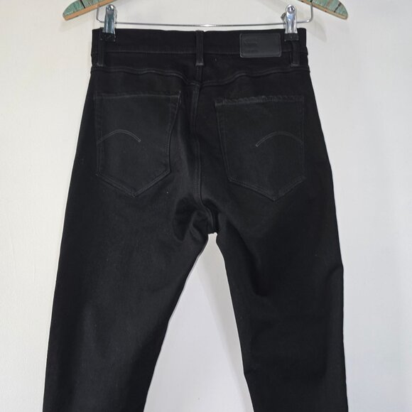 G Star Raw Shape Skinny Black High Rise Stretch Jeans Sz W28 L30 NWOT - Picture 7 of 11